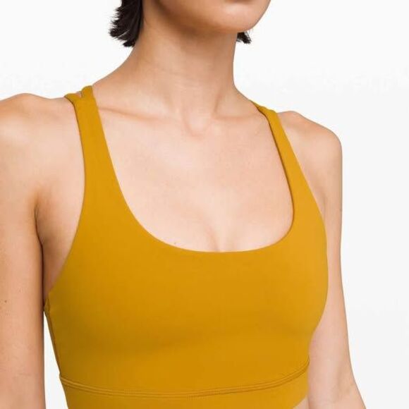 Lululemon Energy Bra Size 34DD Fools Gold - Picture 1 of 7